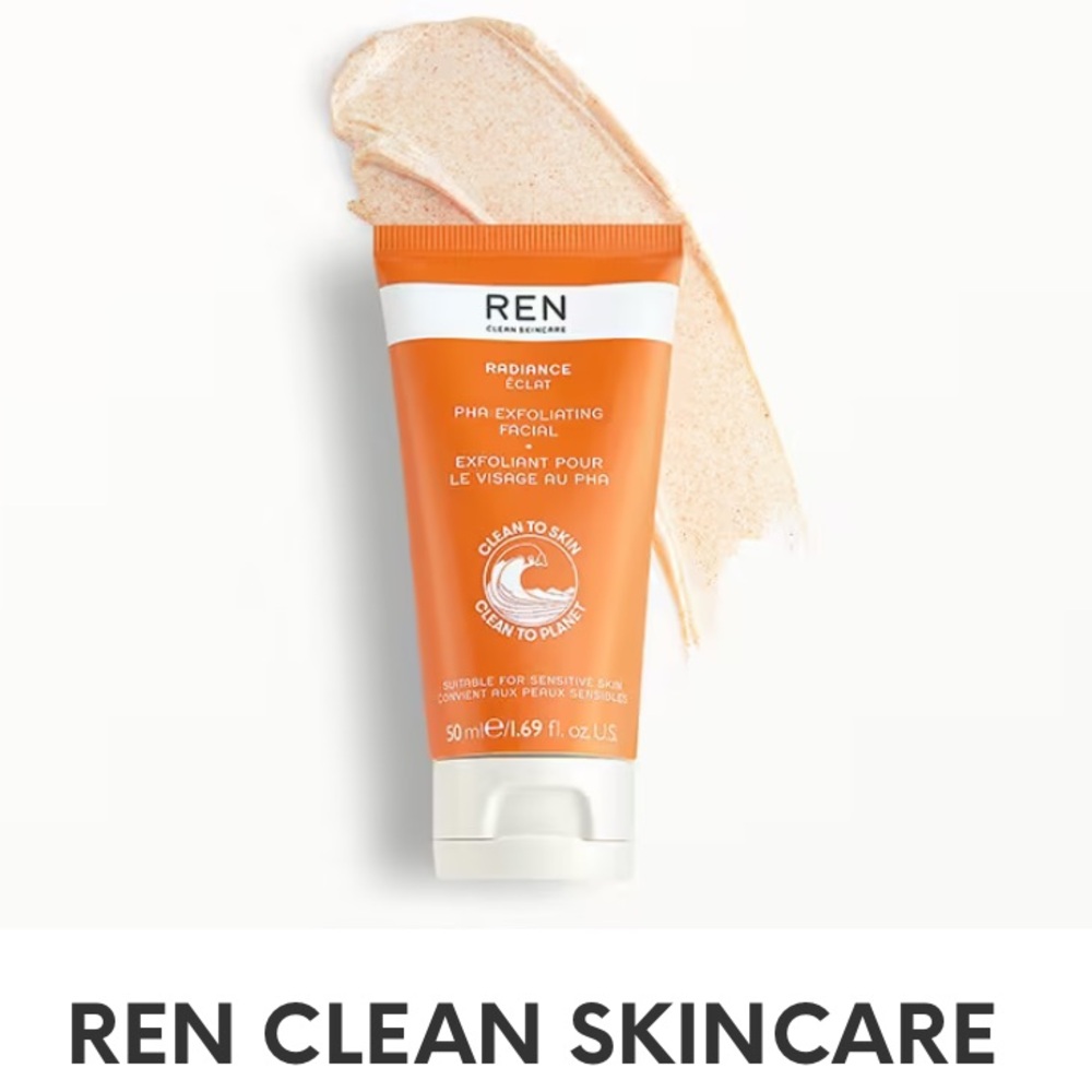 REN Clean Skincare PHA Exfoliating Facial Resurface & Refine Vegan Pomegranate
